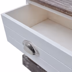 VidaXL Bedside Cabinets 2 pcs Brown and White - Additional view 5