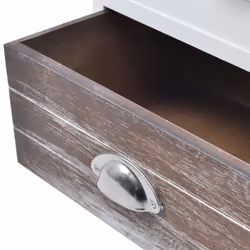 VidaXL Bedside Cabinets 2 pcs Brown and White - Additional view 6