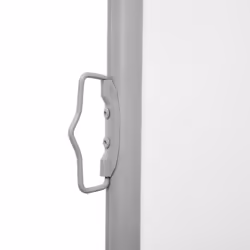 vidaXL Retractable Side Awning 160x600cm Cream Outdoor Windscreen Sunshade