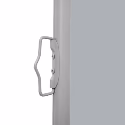 vidaXL Retractable Side Awning 160x600cm Grey Outdoor Windscreen Sunshade