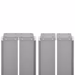 vidaXL Retractable Side Awning 160x600cm Grey Outdoor Windscreen Sunshade - Additional view 5