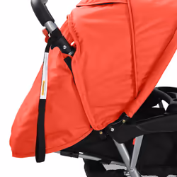 vidaXL Tandem Stroller Steel Child Toddler Baby Pram Pushchair Baby Buggy - red - Additional view 6