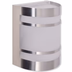 vidaXL Outdoor Wall Light Stainless Steel Garden Patio Lighting Floodlight
