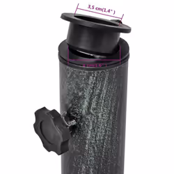 vidaXL Umbrella Base Outdoor Parasol Base Umbrella Holder Cast Iron 12 kg - Additional view 6