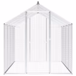 vidaXL Outdoor Large Birds Aviary Cage Hutch House Aluminium Mesh Rectangular