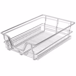2 pcs Pull-Out Wire Baskets Kitchen Base Larder Units Storage Organiser 400 mm