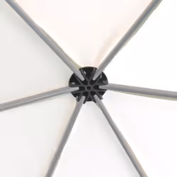 vidaXL Hexagonal Pop-Up Marquee with 6 Sidewalls Cream White 3.6x3.1m Gazebo - Additional view 5