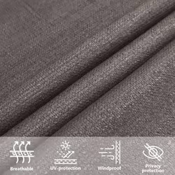 vidaXL Sunshade Sail 160 g/mÂ² HDPE Patio Sunscreen Outdoor Canopy Party Tent - anthracite, 3.6 x 3.6 m - Additional view 5