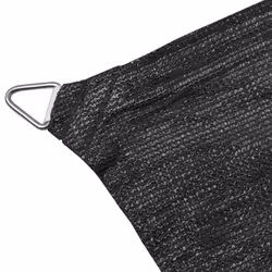 vidaXL Sunshade Sail HDPE Rectangular 2x4m Anthracite Garden Awning Canopy - Additional view 2