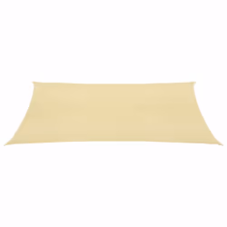 vidaXL Sunshade Sail HDPE Square 3.6x3.6m Beige Garden Patio Awning Canopy