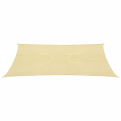 vidaXL Sunshade Sail HDPE Square 3.6x3.6m Beige Garden Patio Awning Canopy