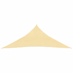 vidaXL Sunshade Sail HDPE Triangular 3.6x3.6x3.6m Beige Garden Awning Canopy