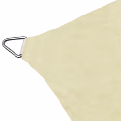 vidaXL Sunshade Sail HDPE Square 3.6x3.6m Cream Garden Patio Awning Canopy