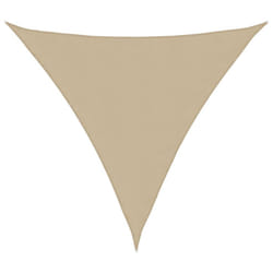 vidaXL Sunshade Sail Oxford Fabric Triangular 3.6x3.6x3.6m Beige Patio Awning
