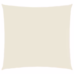 vidaXL Sunshade Sail Oxford Fabric Square 3.6x3.6m Cream Garden Awning Canopy