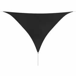 vidaXL Sunshade Sail Oxford Fabric Triangular 5x5x5m Anthracite Garden Awning