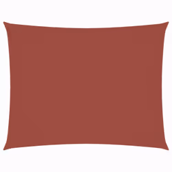 vidaXL Sunshade Sail Oxford Fabric Rectangular 2x4m Terracotta Garden Awning