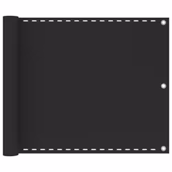 vidaXL Balcony Screen HDPE 75x600cm Anthracite Privacy Garden Panel Sunshade