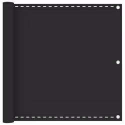 vidaXL Balcony Screen HDPE 90x400cm Anthracite Privacy Garden Panel Sunshade