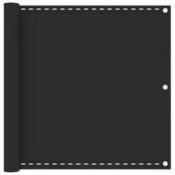 vidaXL Balcony Screen HDPE 90x600cm Anthracite Privacy Garden Panel Sunshade