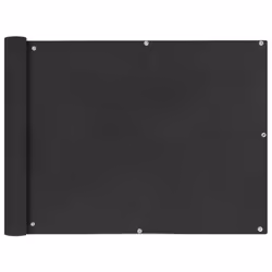vidaXL Balcony Screen Oxford Fabric 90x400cm Anthracite Garden Panel Sunshade