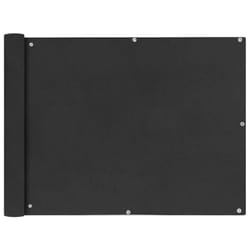 vidaXL Balcony Screen Oxford Fabric 90x400cm Anthracite Garden Panel Sunshade