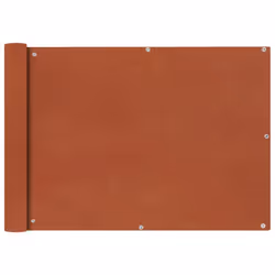 vidaXL Balcony Screen Oxford Fabric 75x600cm Terracotta Garden Panel Sunshade