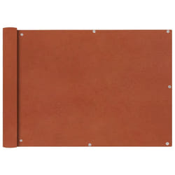 vidaXL Balcony Screen Oxford Fabric 75x600cm Terracotta Garden Panel Sunshade