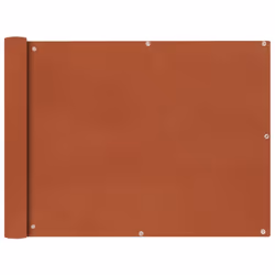 vidaXL Balcony Screen Oxford Fabric 90x400cm Terracotta Garden Panel Sunshade