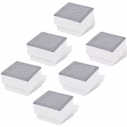 vidaXL LED Inground Lights Outdoor Ground Light Garden Light 6 pcs 100x100x68 mm - Additional view 7