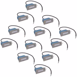 vidaXL LED Recessed Stair Lights Step Light LED Stair Light 12 pcs 44x111x56 mm