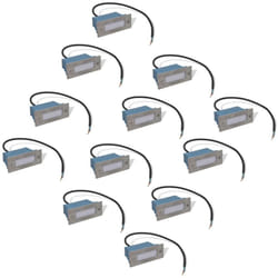 vidaXL LED Recessed Stair Lights Step Light LED Stair Light 12 pcs 44x111x56 mm