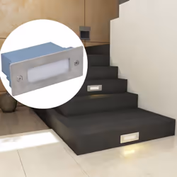 vidaXL LED Recessed Stair Lights Step Light LED Stair Light 12 pcs 44x111x56 mm - Additional view 9