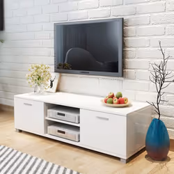 VidaXL TV Cabinet High-Gloss White 140 x 40.3 x 34.7 cm