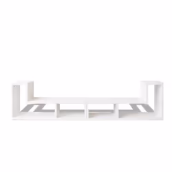 VidaXL TV Cabinet Double L-Shaped White - Additional view 5