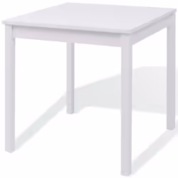 5 Piece 1 Dining Table and 4 Chairs Set Kitchen Home Furniture Pinewood White