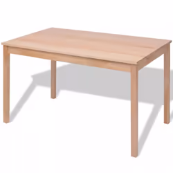 7 Piece 1 Dining Table and 6 Chairs Set Kitchen Home Furniture Modern Pinewood - Additional view 2