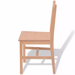 7 Piece 1 Dining Table and 6 Chairs Set Kitchen Home Furniture Modern Pinewood - Additional view 5
