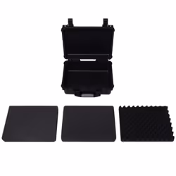 vidaXL Protective Equipment Case 40.6x33x17.4cm Black Durable Carry Box Trunk - Additional view 3