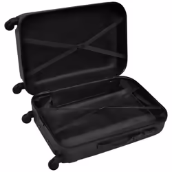 VidaXL 91141 luggage Luggage bag set Hard shell Black ABS - Additional view 4