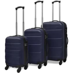 VidaXL 91144 luggage Luggage bag set Hard shell Blue ABS