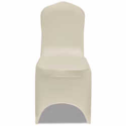 vidaXL 4x Stretch Chair Covers Cream Seat Protector Dining Room Party Wedding