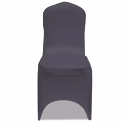 vidaXL 6x Stretch Chair Covers Anthracite Wedding Seat Slipcovers Protector - Additional view 2