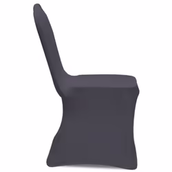 vidaXL 6x Stretch Chair Covers Anthracite Wedding Seat Slipcovers Protector - Additional view 3