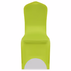 6 Removable Stretch Chairs Seat Cover Party Wedding Banquet Conference Green