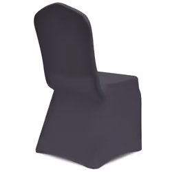 vidaXL 4x Stretch Chair Covers Anthracite Seat Protector Dining Party Wedding - Additional view 4
