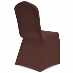 vidaXL 4x Stretch Chair Covers Brown Seat Protector Dining Room Party Wedding