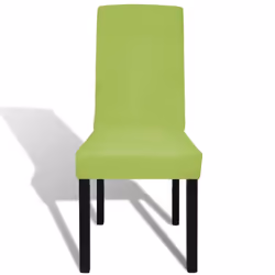 vidaXL 6x Straight Stretchable Chair Cover Green Universal Seat Slipcover - Additional view 2