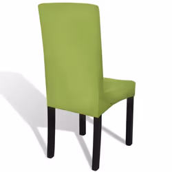 vidaXL 6x Straight Stretchable Chair Cover Green Universal Seat Slipcover - Additional view 3