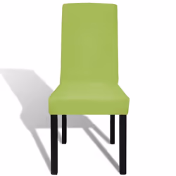 vidaXL 4x Straight Stretchable Chair Cover Green Universal Seat Slipcover